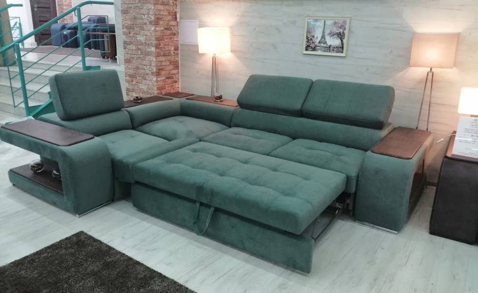 Угловой диван с матрасом
